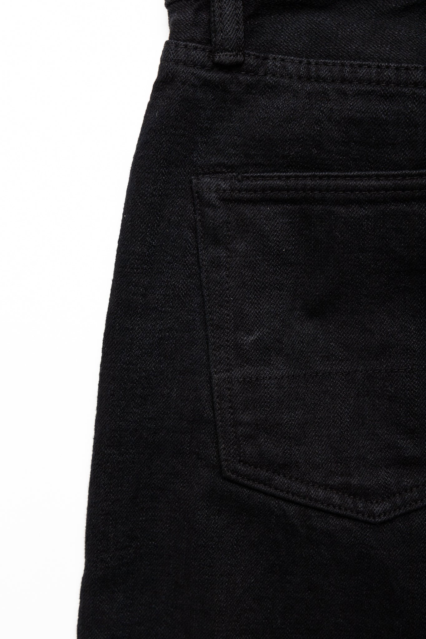 D1864 Kyoto Black Dyeing Jeans Relax Tapered