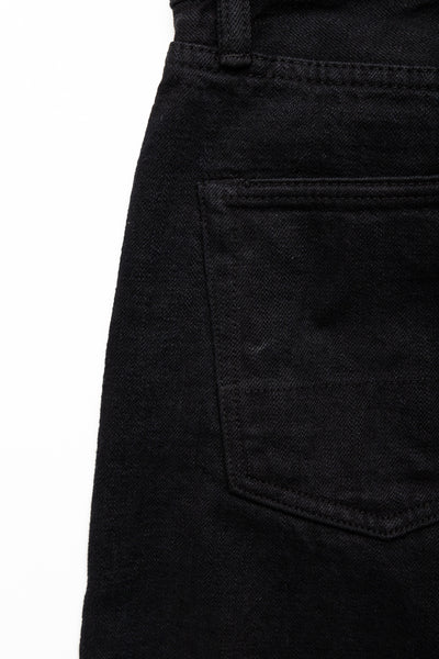 D1864 Kyoto Black Dyeing Jeans Relax Tapered