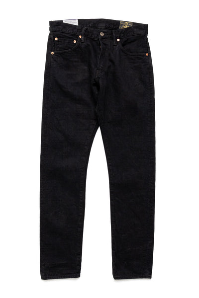 D1864 Kyoto Black Dyeing Jeans Relax Tapered