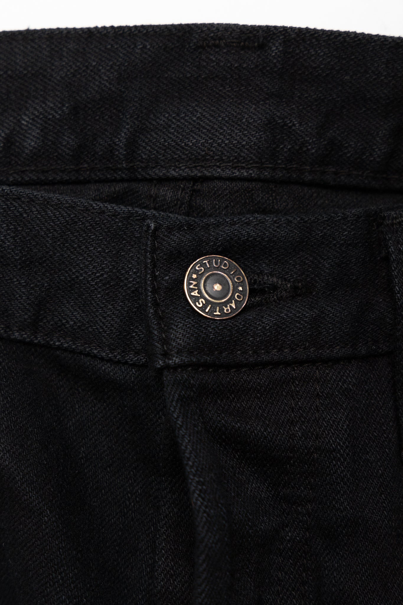D1864 Kyoto Black Dyeing Jeans Relax Tapered