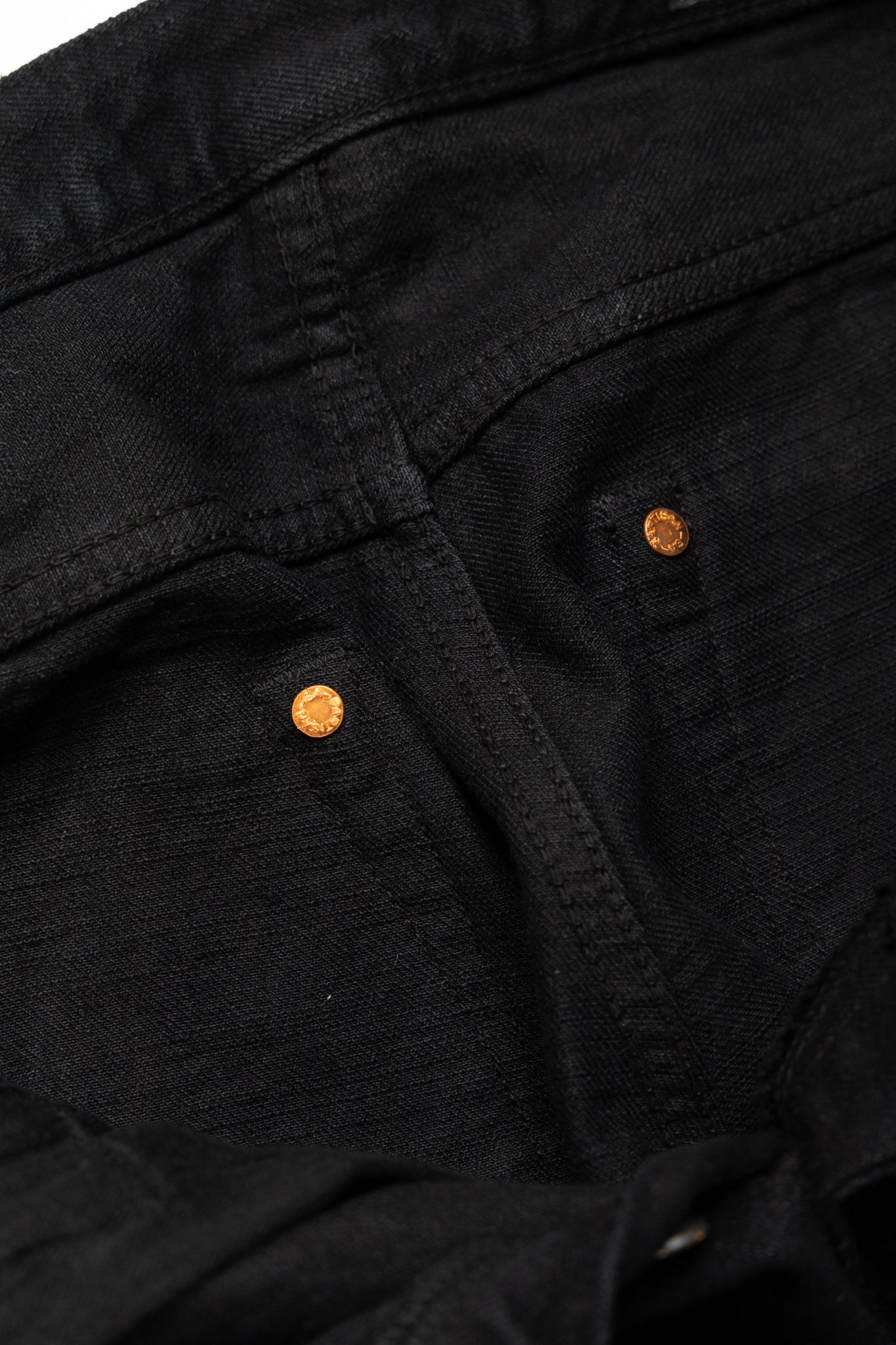 D1864 Kyoto Black Dyeing Jeans Relax Tapered
