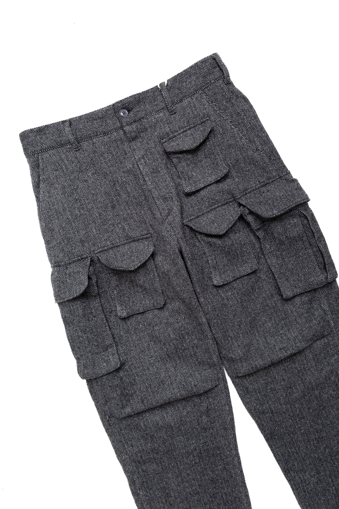 FLISTFIA Cargo Trousers Wool Herringbone