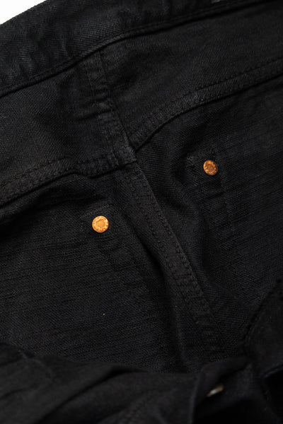 D1864 Kyoto Black Dyeing Jeans Relax Tapered