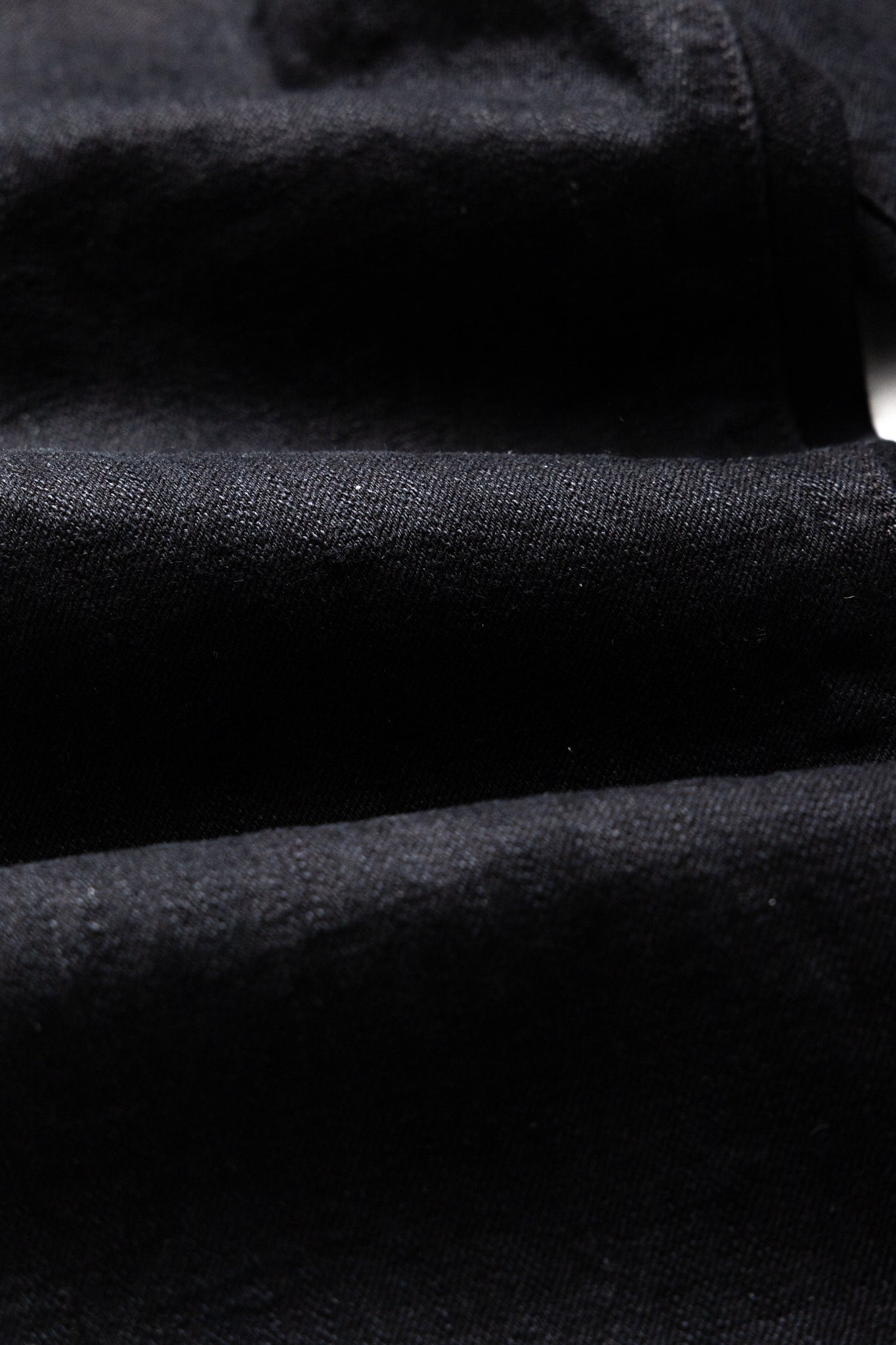 D1864 Kyoto Black Dyeing Jeans Relax Tapered