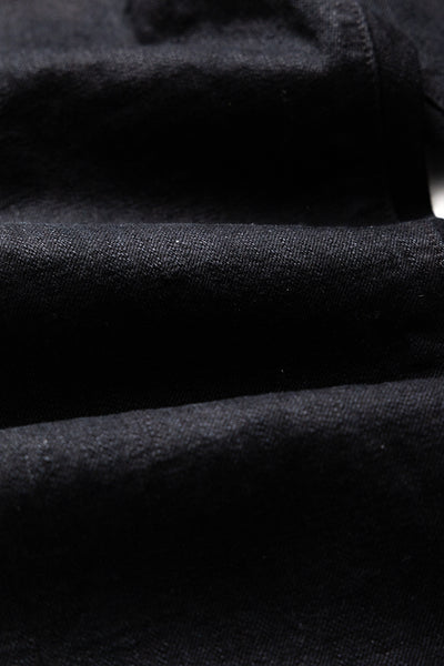 D1864 Kyoto Black Dyeing Jeans Relax Tapered