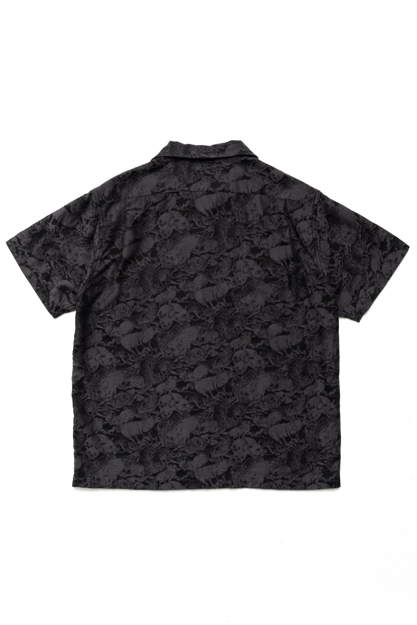 Kyoto Black Dyeing One Hundred Pigs Aloha Shirt