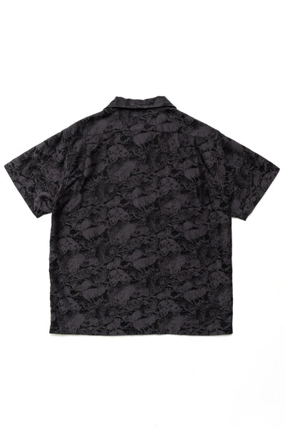 Kyoto Black Dyeing One Hundred Pigs Aloha Shirt