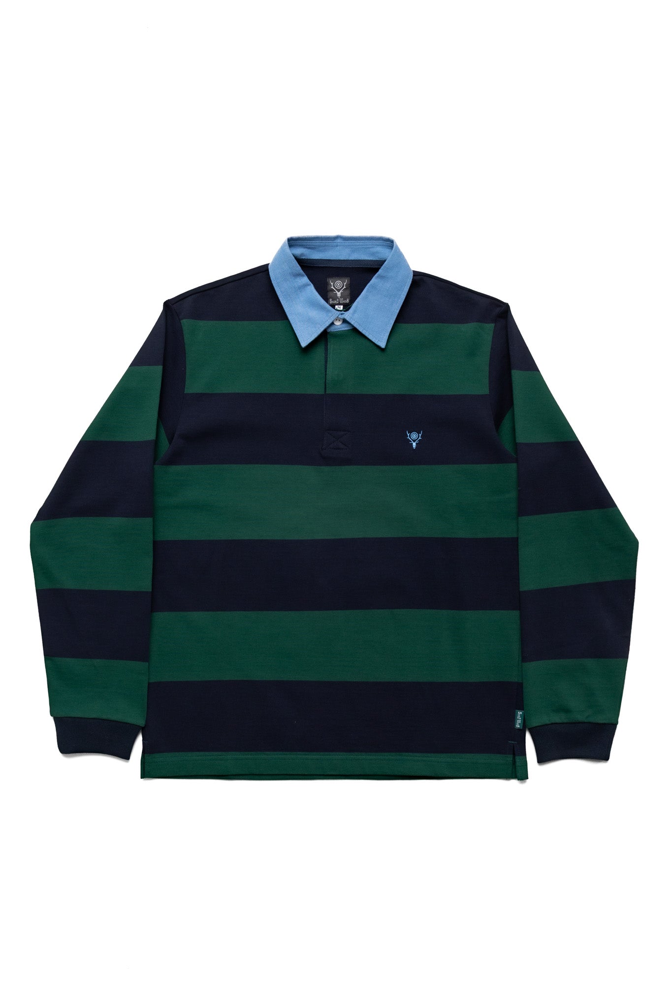 Rugger Shirt Cotton Plainstitch - Navy