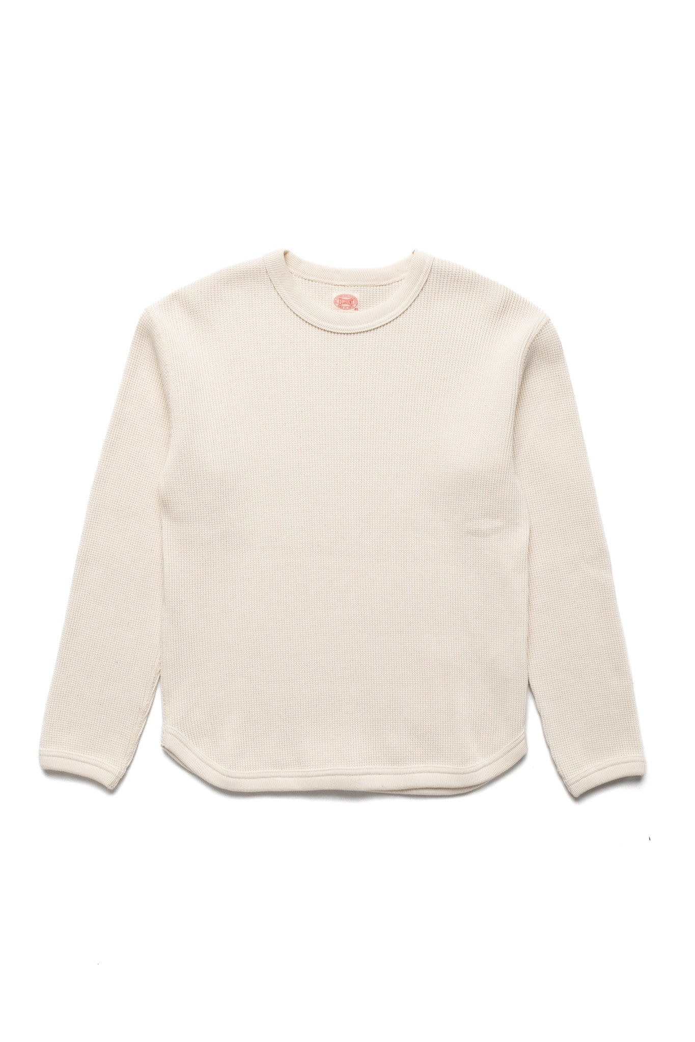 Heavyweight Waffle L/S T-Shirt - Ecru