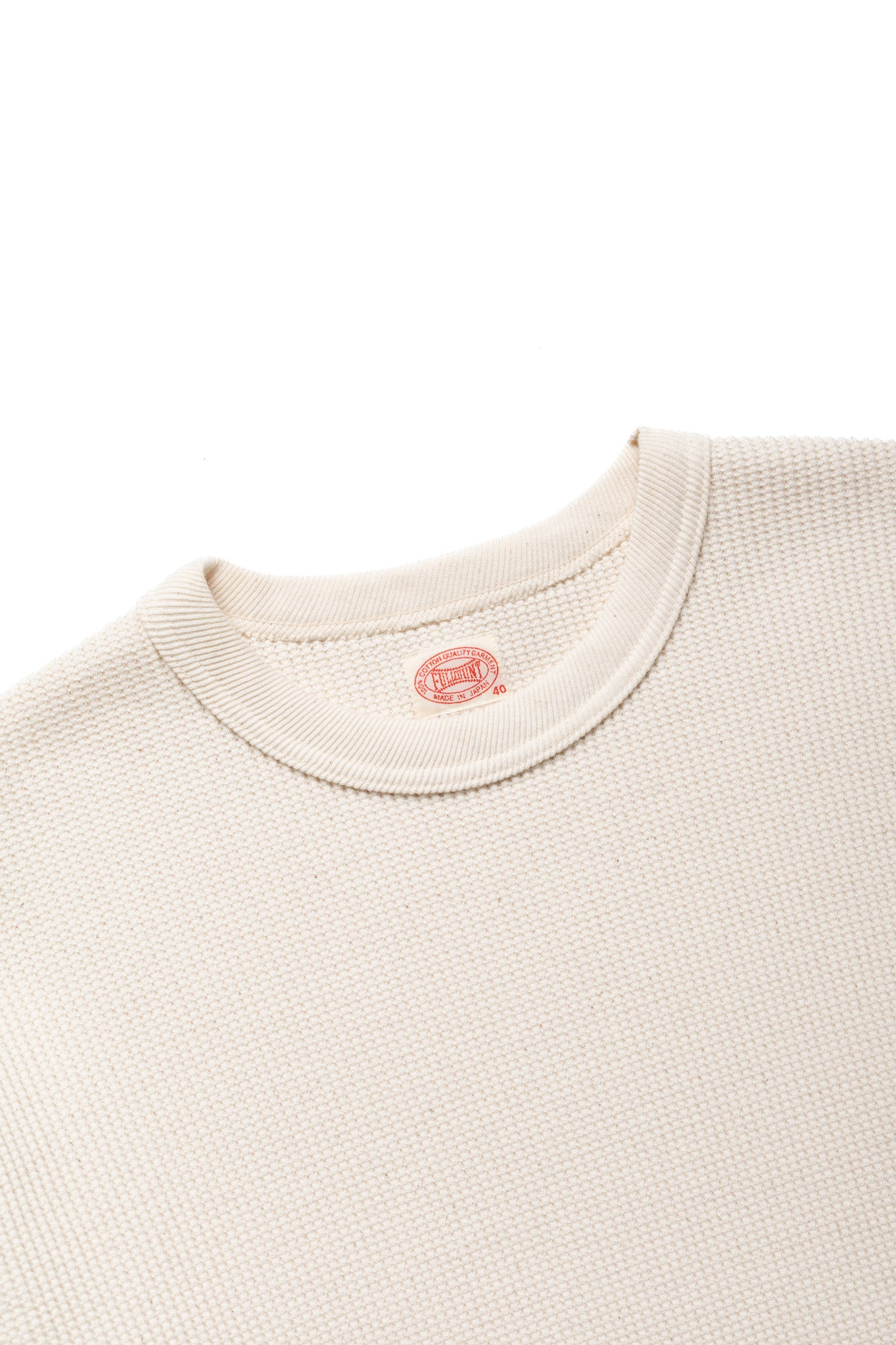 Heavyweight Waffle L/S T-Shirt - Ecru