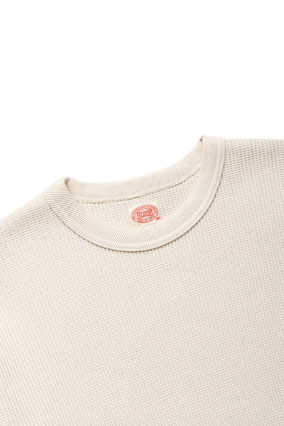 Heavyweight Waffle L/S T-Shirt - Ecru