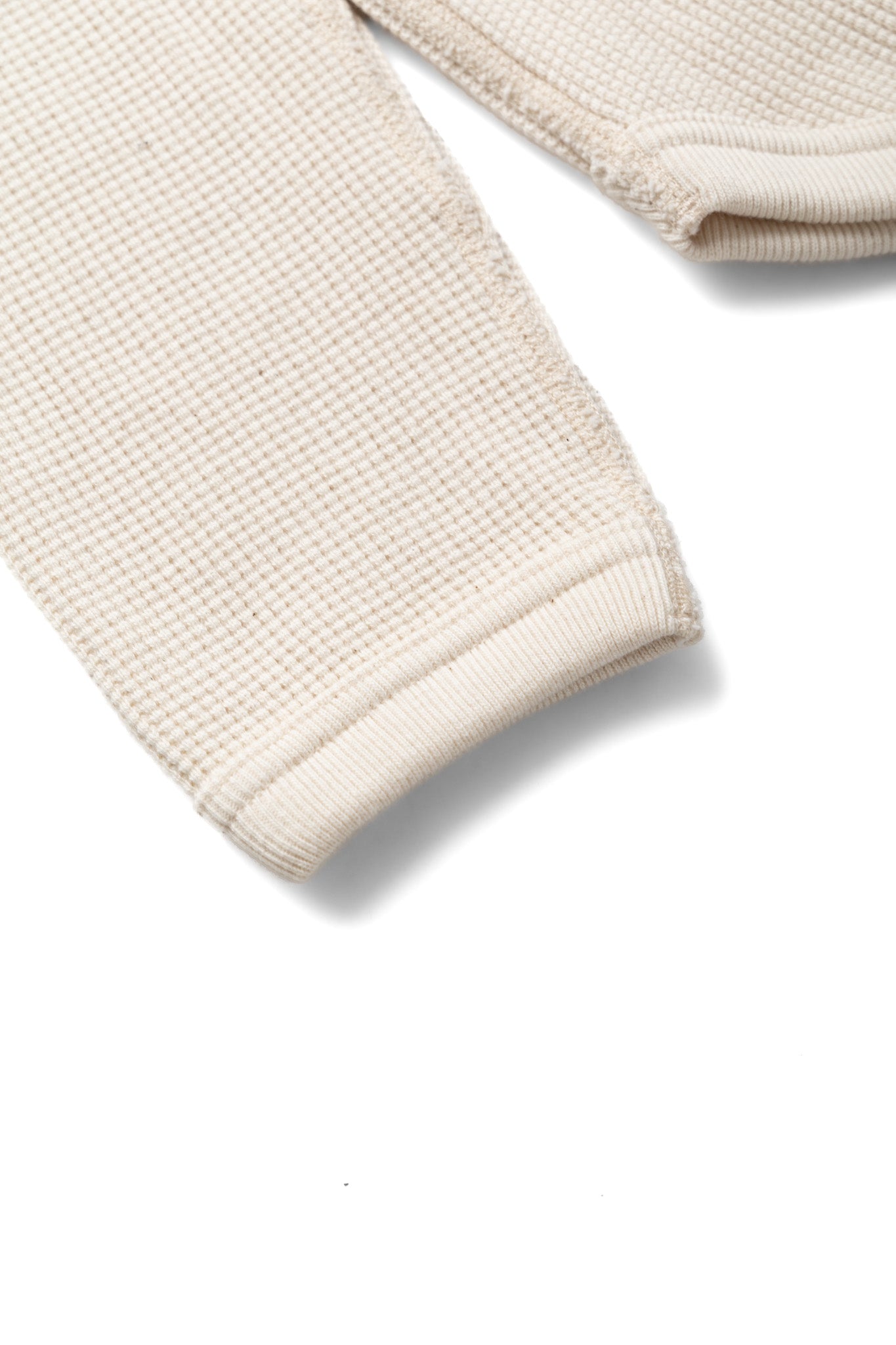 Heavyweight Waffle L/S T-Shirt - Ecru