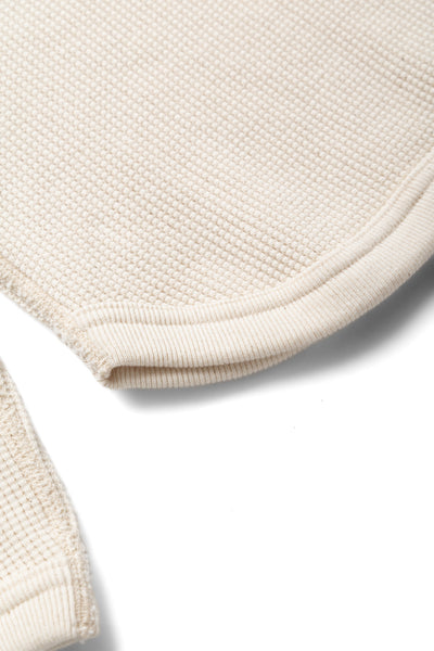 Heavyweight Waffle L/S T-Shirt - Ecru