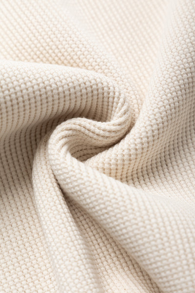 Heavyweight Waffle L/S T-Shirt - Ecru