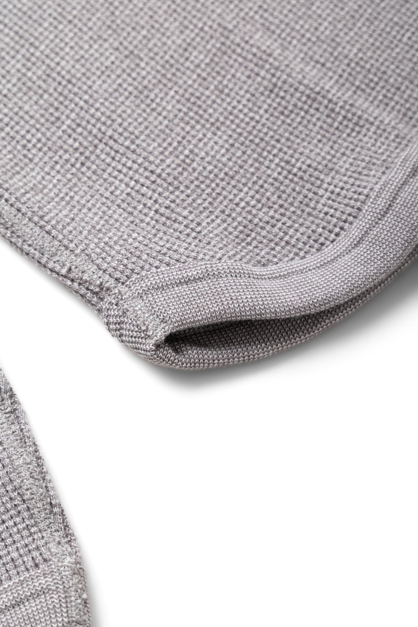 Twisted Heather Waffle L/S T-Shirt - Heather Grey