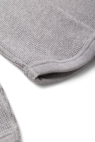 Twisted Heather Waffle L/S T-Shirt - Heather Grey