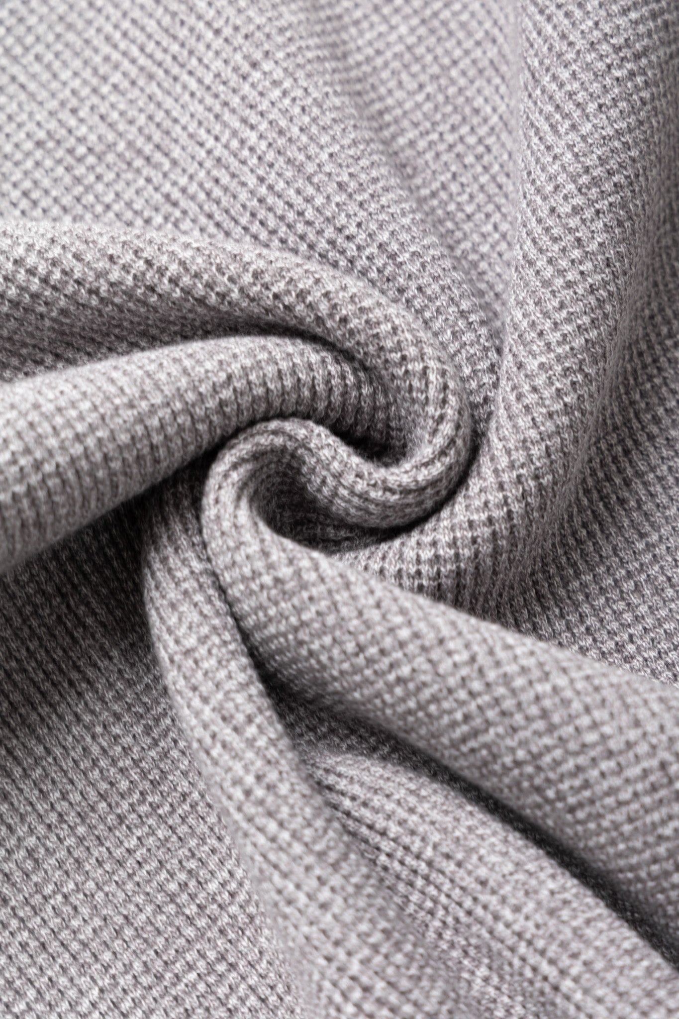 Twisted Heather Waffle L/S T-Shirt - Heather Grey