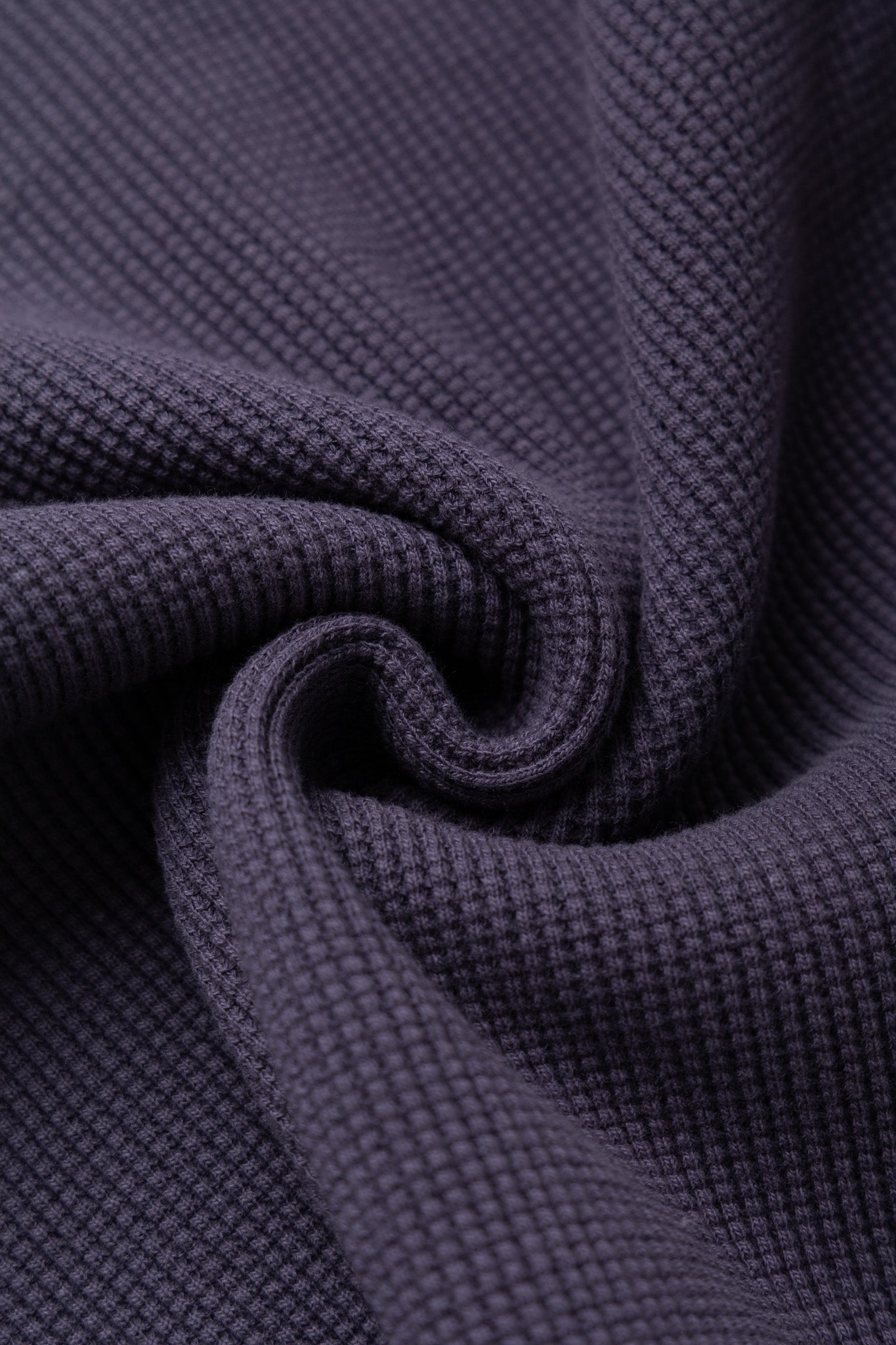 Heavyweight Waffle L/S T-Shirt - Egg Plant