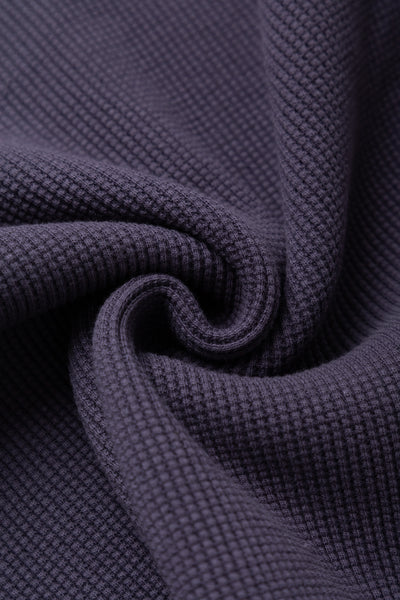 Heavyweight Waffle L/S T-Shirt - Egg Plant