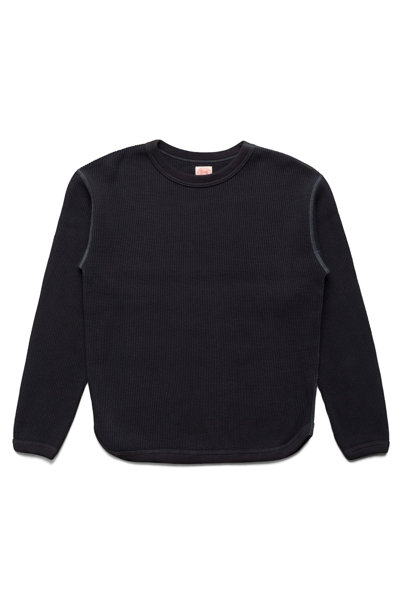 Heavyweight Waffle L/S T-Shirt - Ink Black