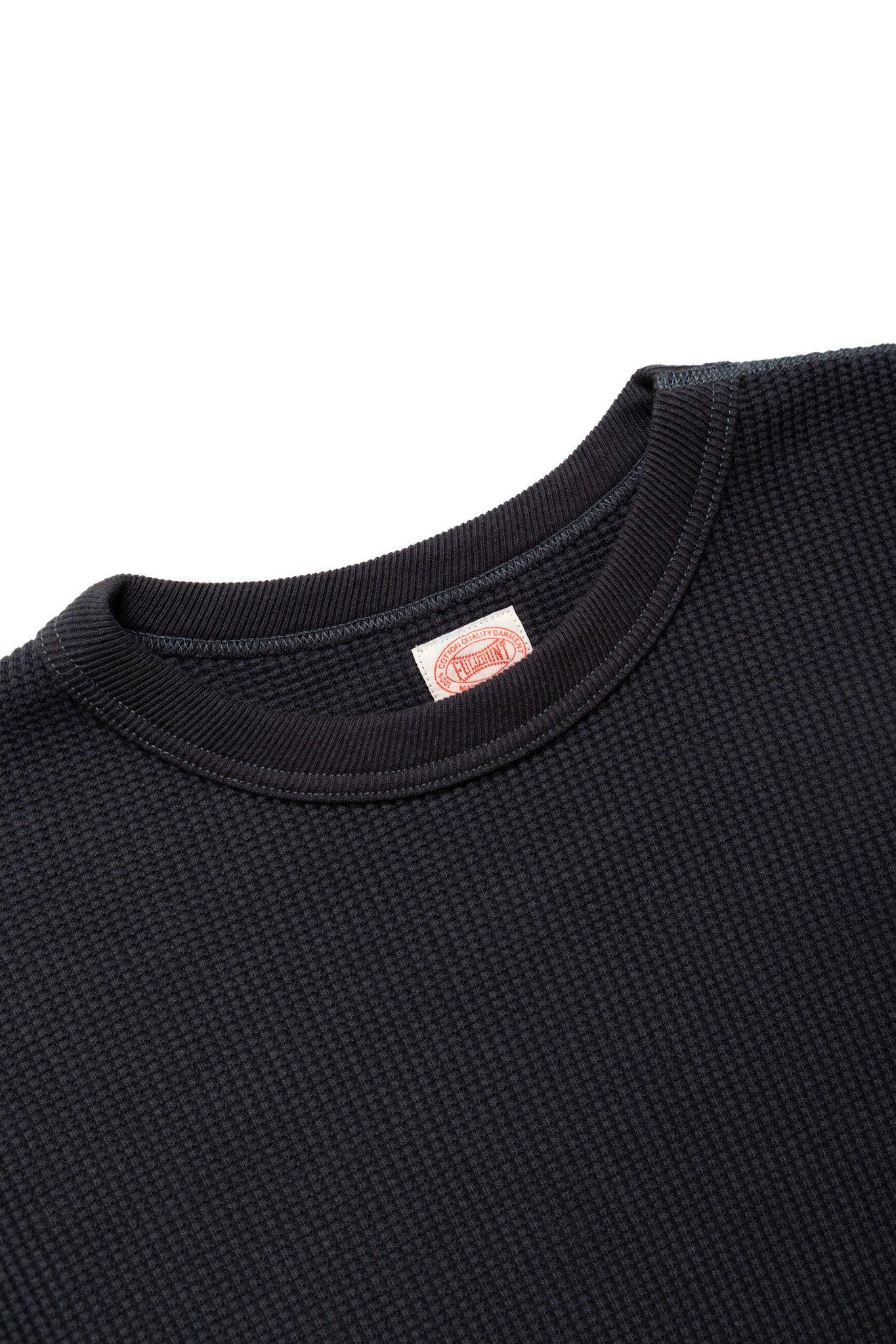 Heavyweight Waffle L/S T-Shirt - Ink Black
