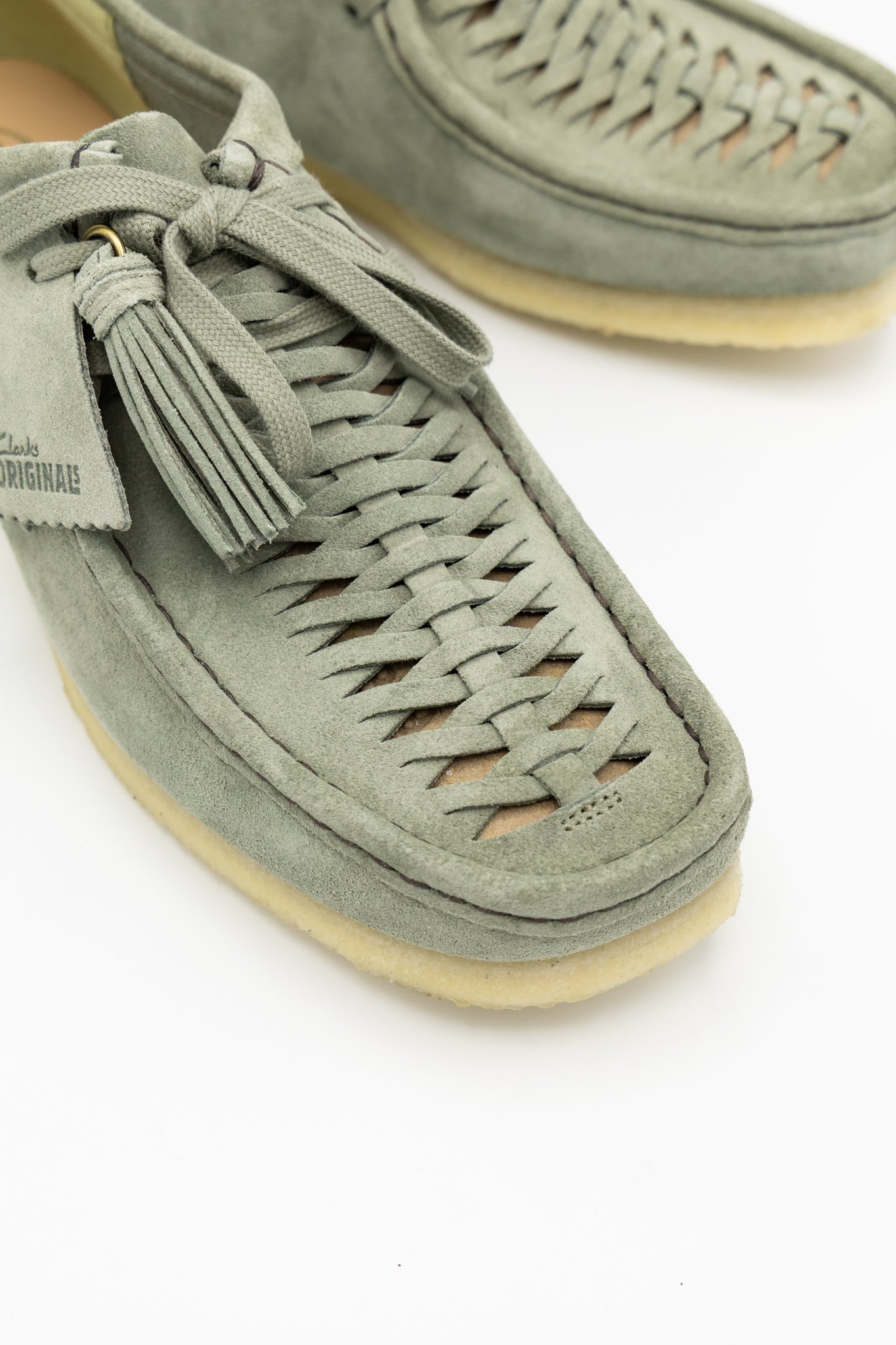 Wallabee Weave - Sage Suede