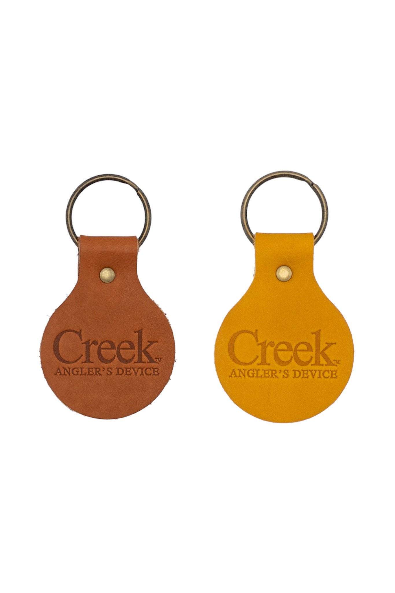 Creek Angler's Device Leather Keychain BLUE IN GREEN SOHO