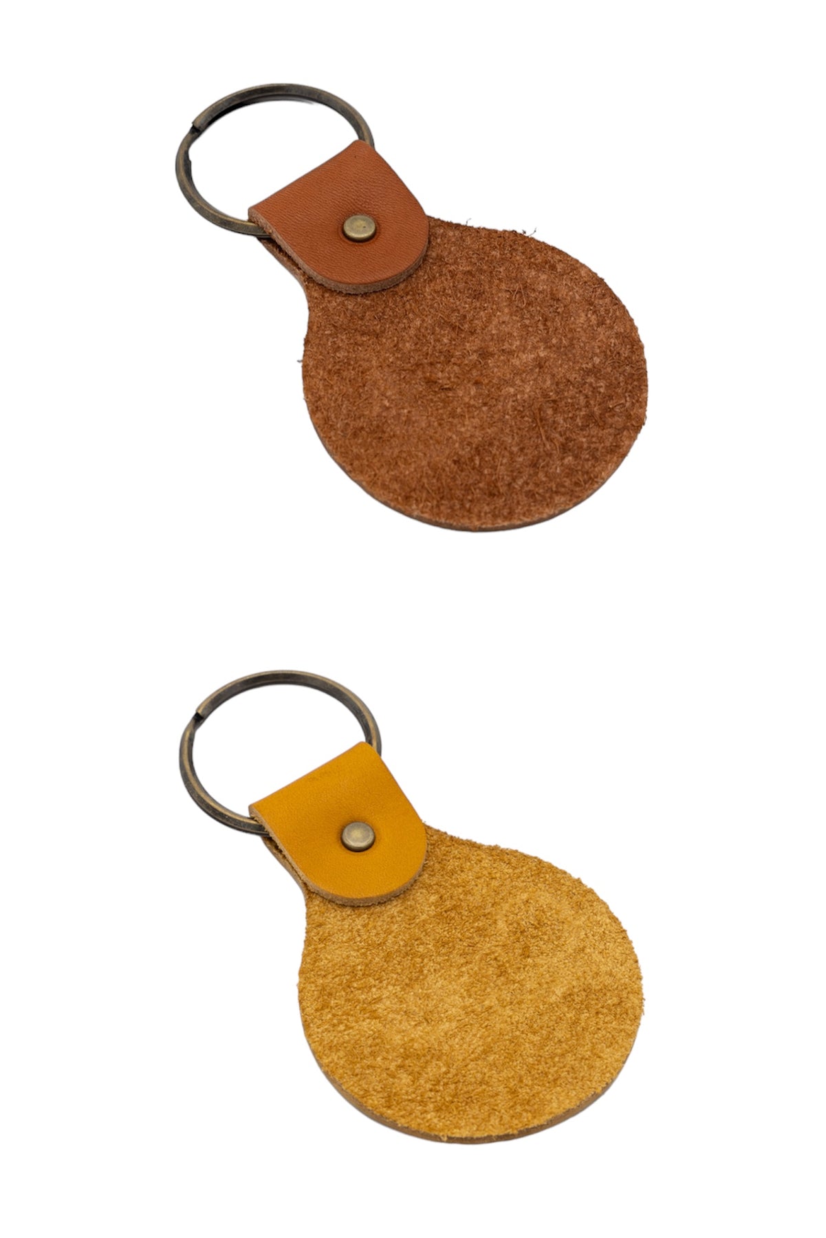 Creek Angler's Device Leather Keychain BLUE IN GREEN SOHO