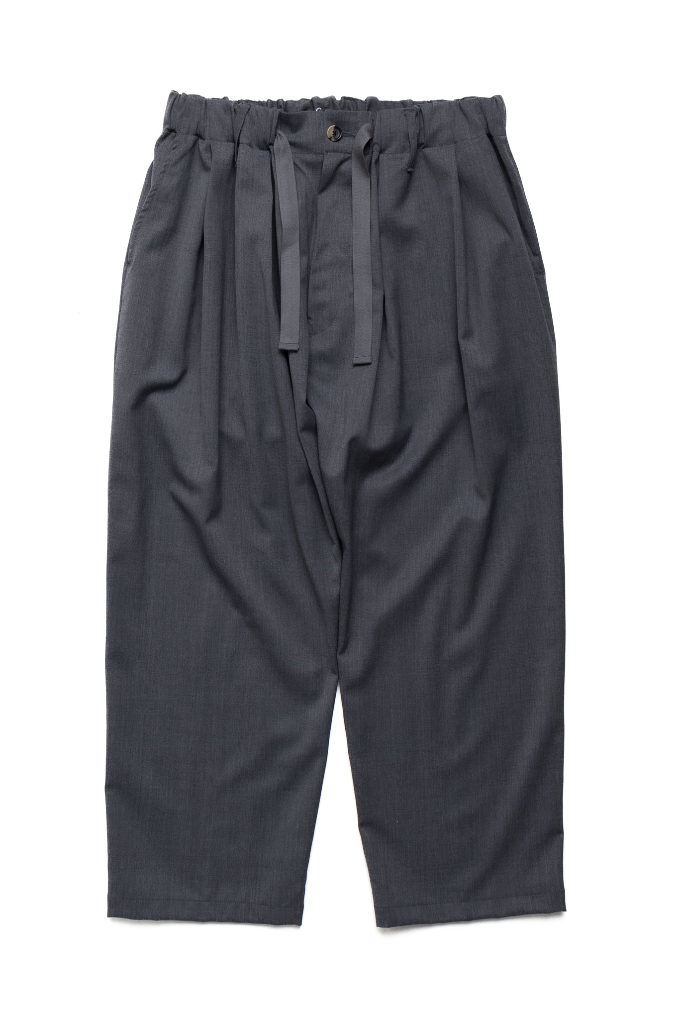 Baggy Trousers Twill Grey