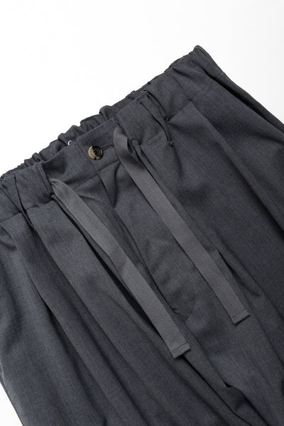 Baggy Trousers Twill Grey