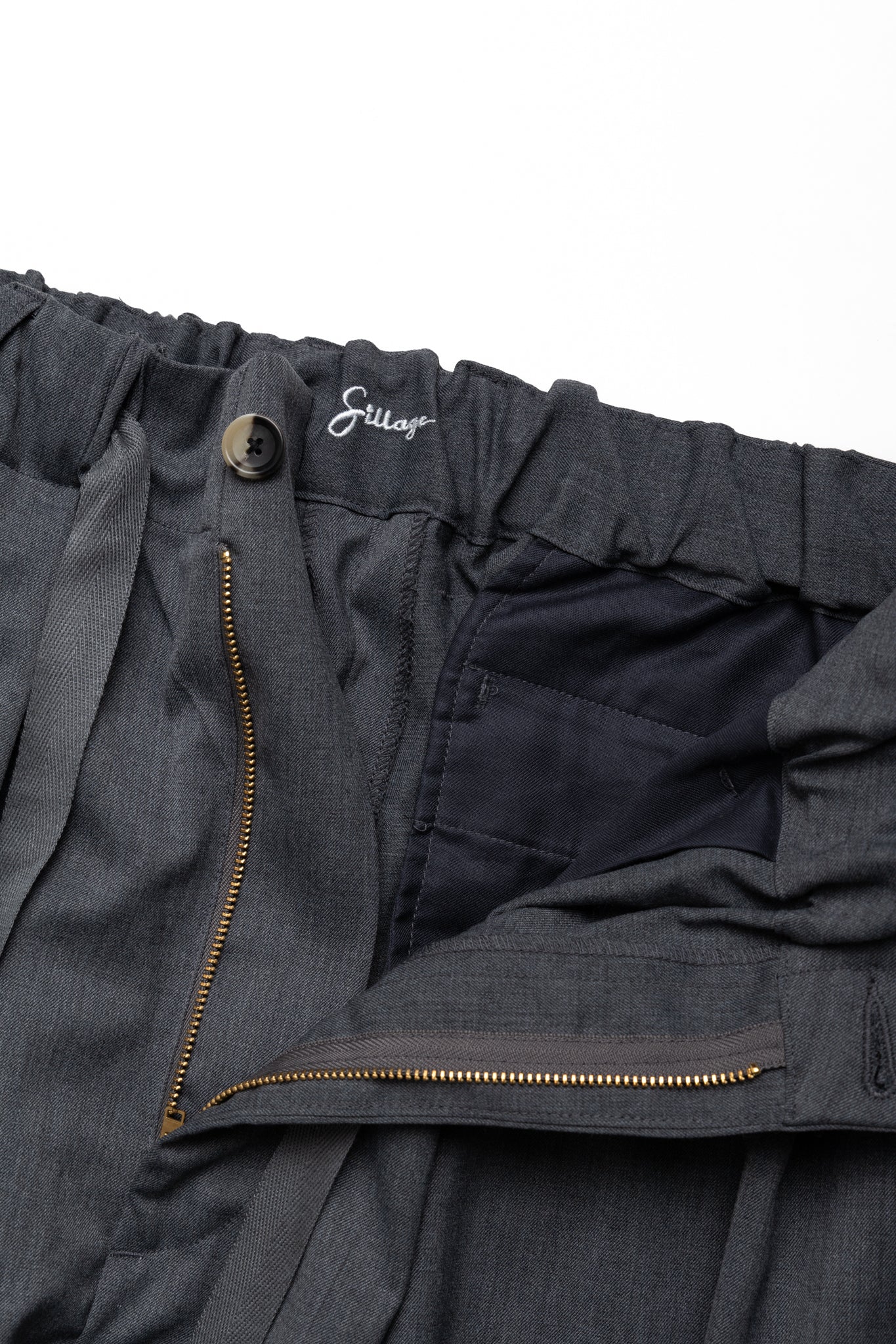 Baggy Trousers Twill Grey