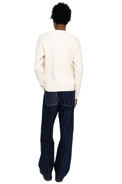 Heavyweight Waffle L/S T-Shirt - Ecru