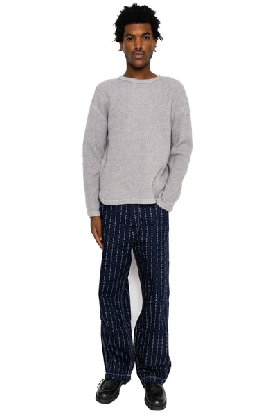 Twisted Heather Waffle L/S T-Shirt - Heather Grey