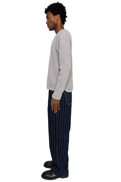 Twisted Heather Waffle L/S T-Shirt - Heather Grey