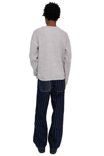 Twisted Heather Waffle L/S T-Shirt - Heather Grey