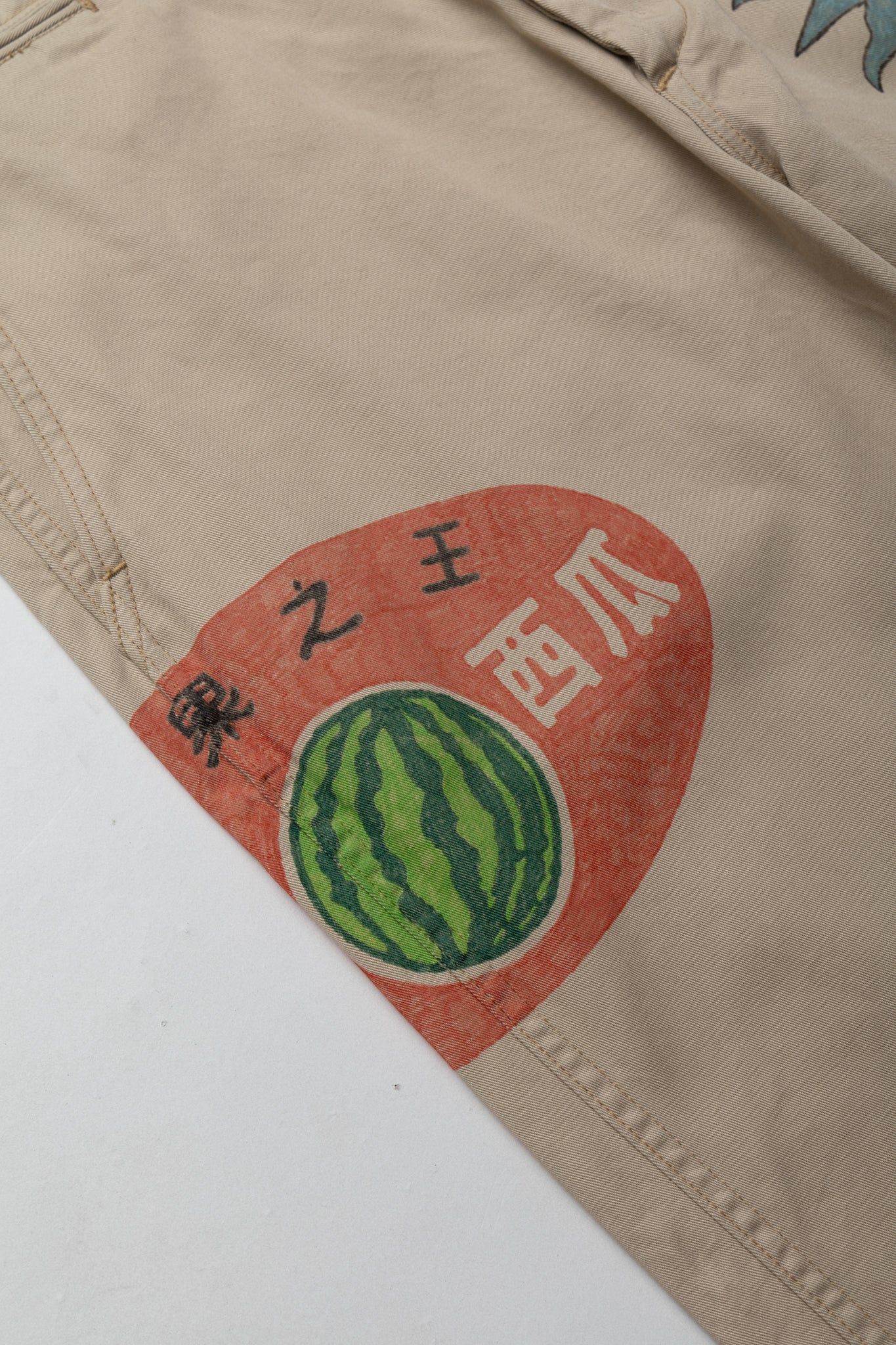 Custom Hand-Drawn M43 Field Trousers - Blue in Green Exclusive