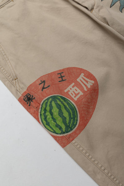 Custom Hand-Drawn M43 Field Trousers - Blue in Green Exclusive