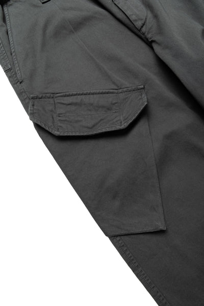 Cargo Pant In Gabardine Cotton - Dark Shadow