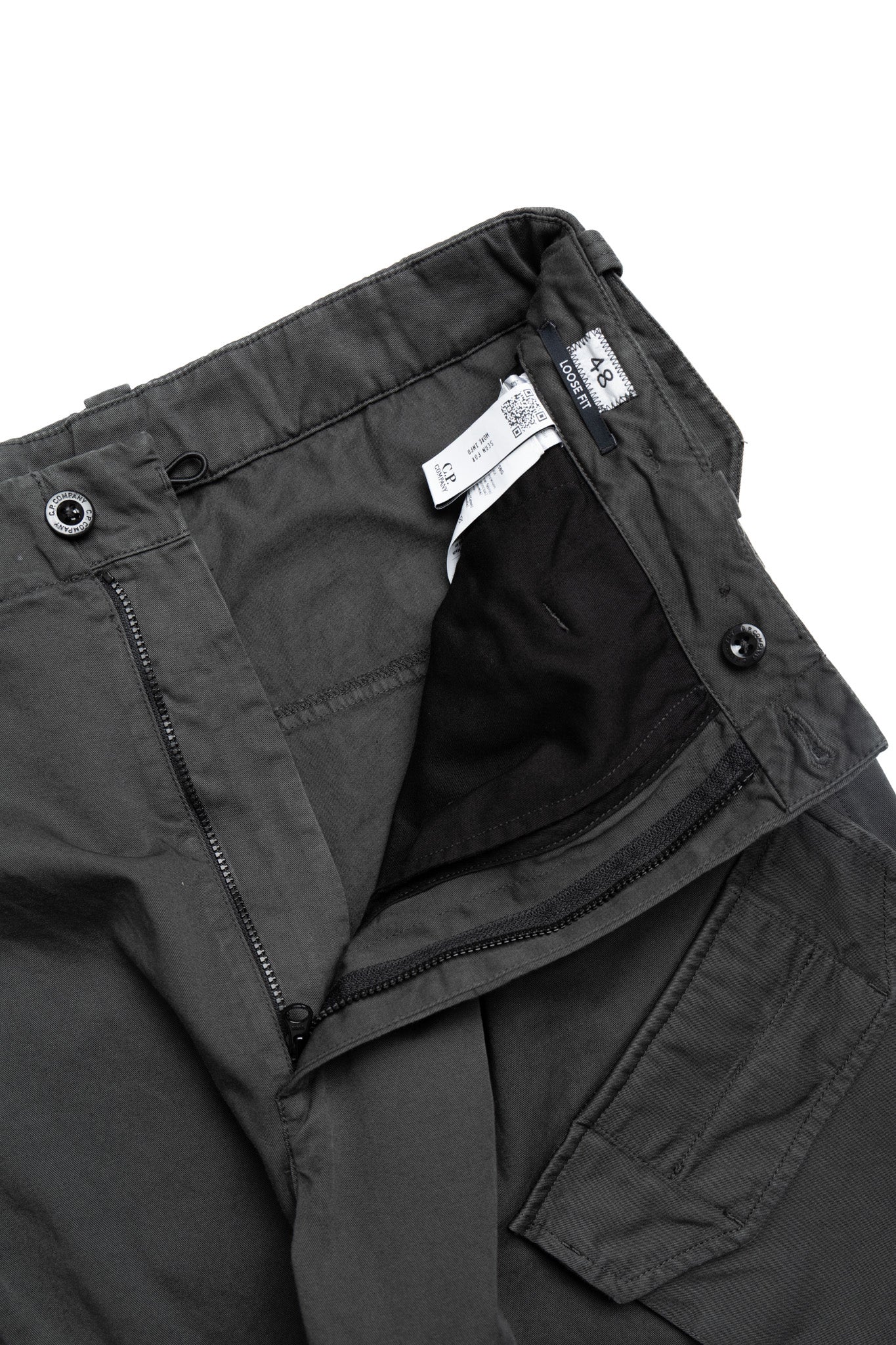 Cargo Pant In Gabardine Cotton - Dark Shadow