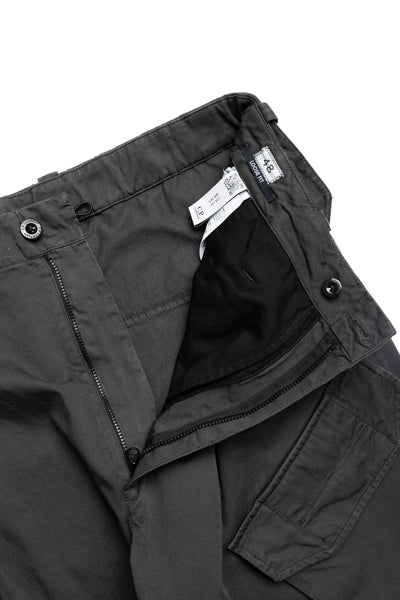 Cargo Pant In Gabardine Cotton - Dark Shadow