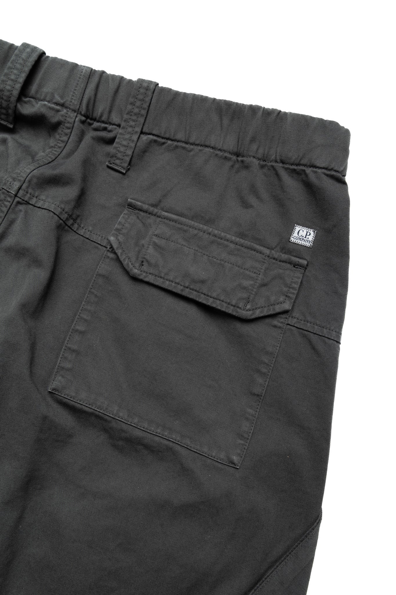 Cargo Pant In Gabardine Cotton - Dark Shadow