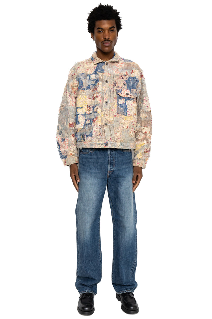 その他 KAPITAL Spring Kapital CHANPETRE BORO SPRING 1st JKT - Grey Beige – BLUE IN GREEN