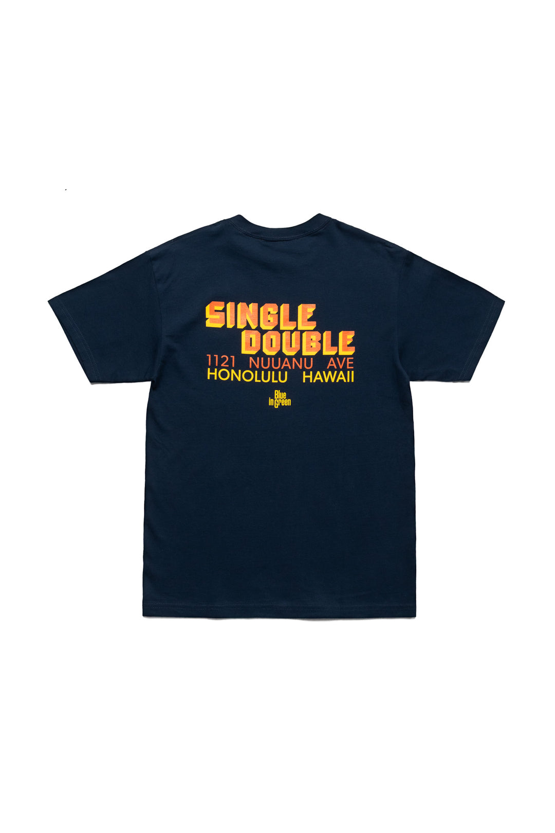 Creek Angler's Device Tee For Single Double x Blue in Green - Navy