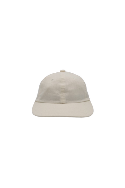 6 Panel Herringbone Cap - Ivory