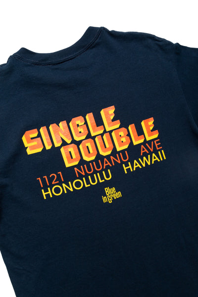 Creek Angler's Device Tee For Single Double x Blue in Green - Navy