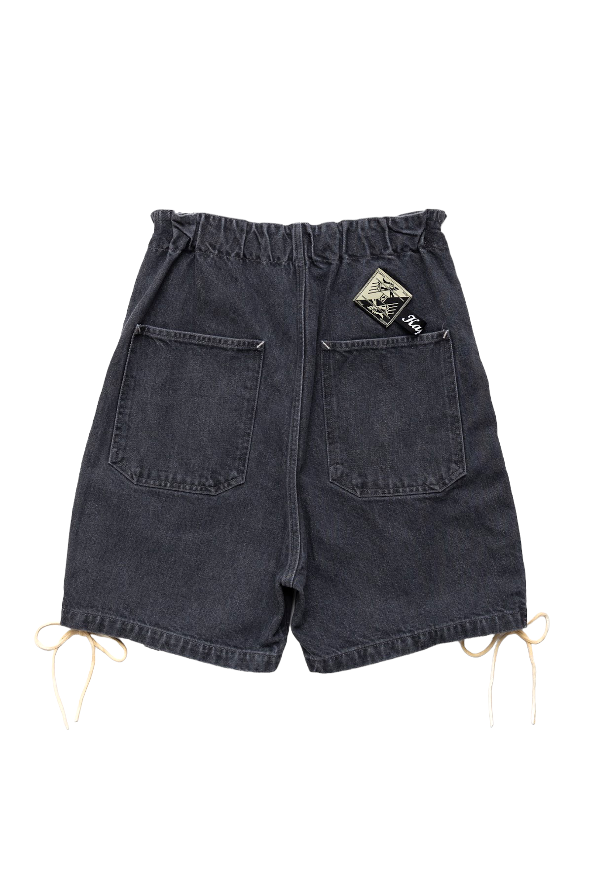 14oz Black Denim EASY RANCH GO Shorts - Faded Black