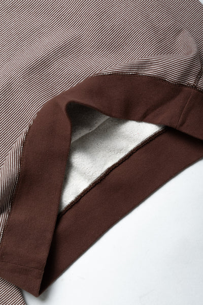 SZ Vintage Pinborder Knit Double V Sweatshirt - R. Brown