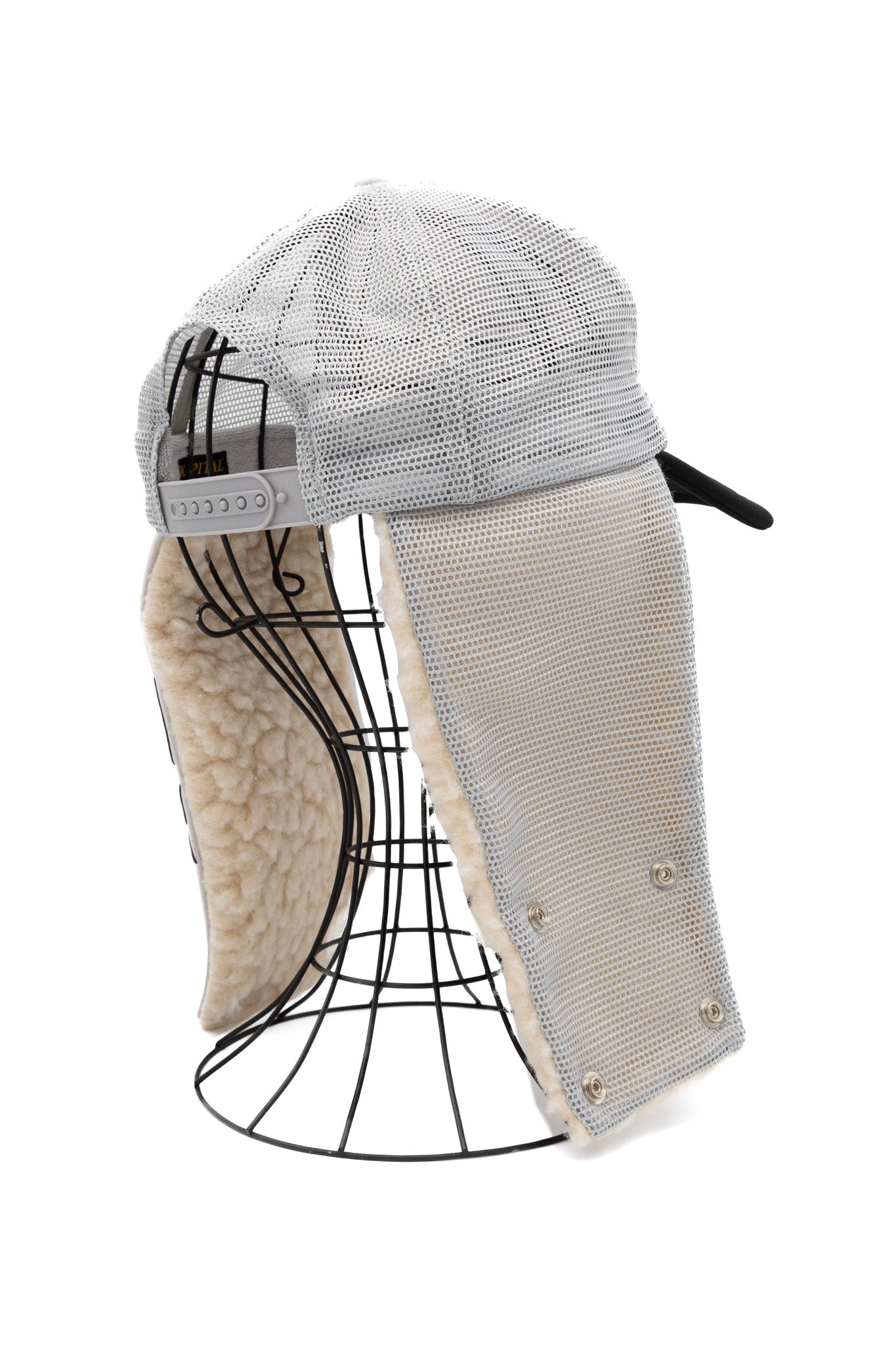 DENIM REPAIR SERVICE LUMBER Trucker Cap - Grey x Black