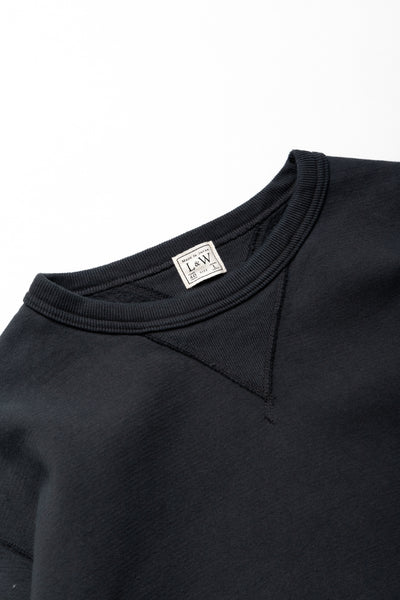 SZ Vintage Pinborder Knit Double V Sweatshirt - A. Black