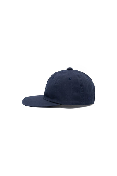 6 Panel Herringbone Cap - Navy